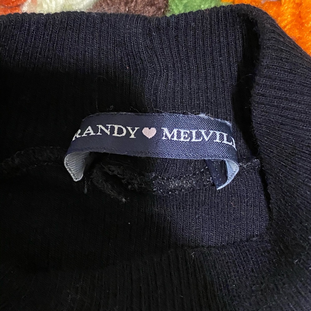 Black Long Sleeve Turtleneck Brandy Melville Top